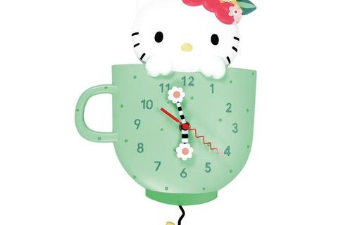 Hello Kitty Tea Time Wall Clock