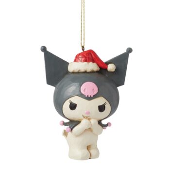 Kuromi Santa Hat Hanging Ornament (Jim Shore Sanrio Collection)