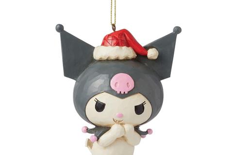 Kuromi Santa Hat Hanging Ornament (Jim Shore Sanrio Collection)