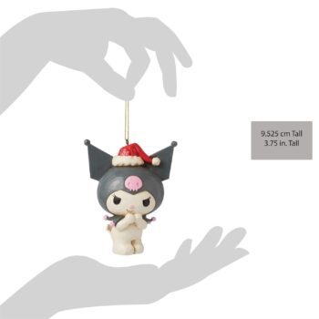 Kuromi Santa Hat Hanging Ornament (Jim Shore Sanrio Collection)