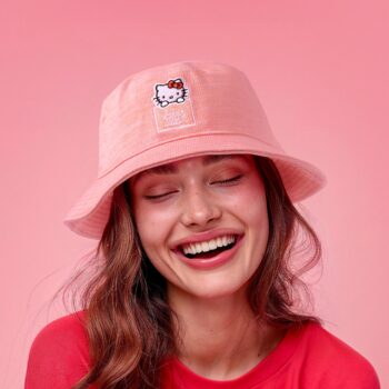 Hello Kitty x Love Your Melon Speckled Hero Bucket Hat (Pink)