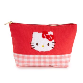 Hello Kitty Chenille Gingham Zipper Pouch