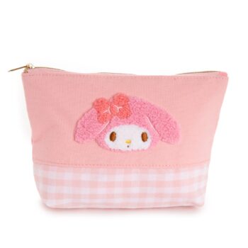 My Melody Chenille Gingham Zipper Pouch