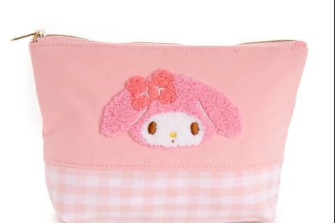 My Melody Chenille Gingham Zipper Pouch