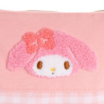 My Melody Chenille Gingham Zipper Pouch