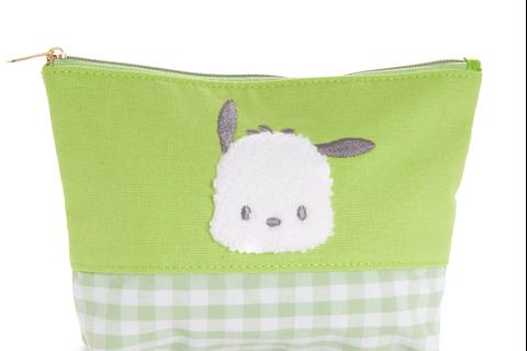 Pochacco Chenille Gingham Zipper Pouch