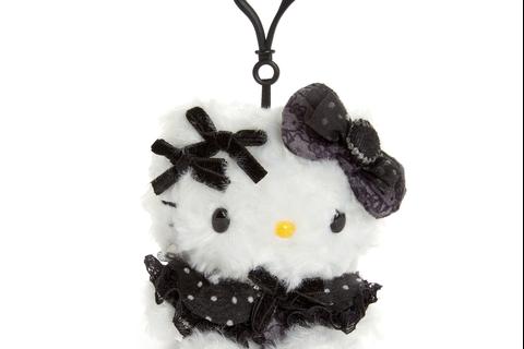 Hello Kitty Mascot Clip (Pretty Pose Monochrome Series)