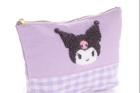 5219-kuromi-chenille-gingham-zipper-pouch-1.jpg