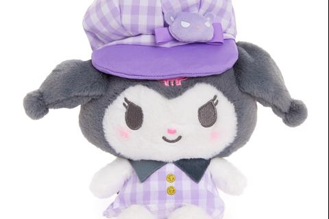 Kuromi 8" Plush (Gingham Cap Series)