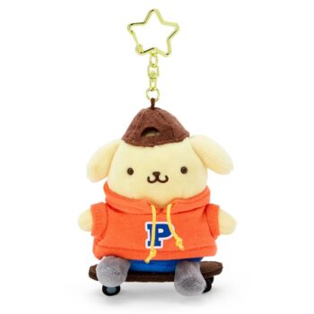 Pompompurin Plush Mascot Keychain (Sk8r Squad Series)