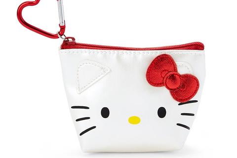 Hello Kitty Mini Metallic Zipper Pouch