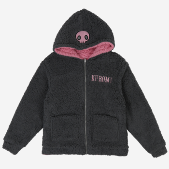 Kuromi & My Melody x Dumbgood Reversible Sherpa Zip Hoodie