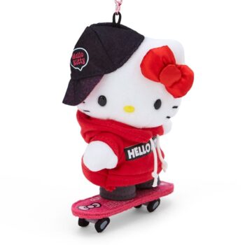 Hello Kitty Plush Mascot Keychain (Sk8r Squad Series)