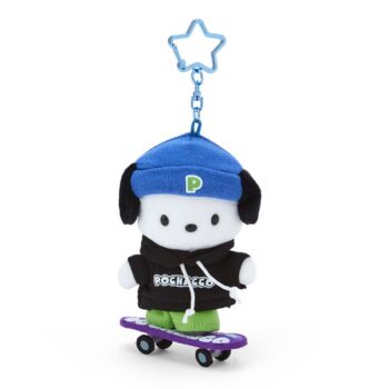 Pochacco Plush Mascot Keychain (Sk8r Squad Series)