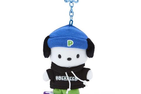 Pochacco Plush Mascot Keychain (Sk8r Squad Series)