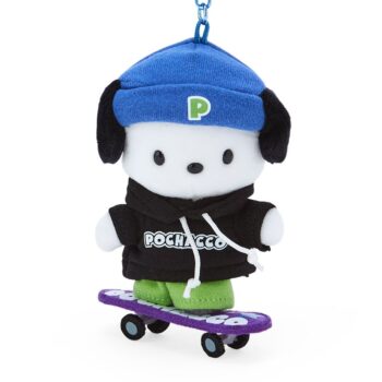 Pochacco Plush Mascot Keychain (Sk8r Squad Series)