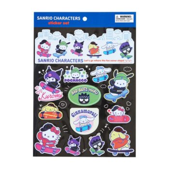 Sanrio Characters 13-pc Sticker Sheet (Sk8r Squad Series)