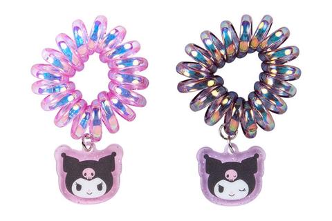 Kuromi Spiral Hair Ties (Set of 2)