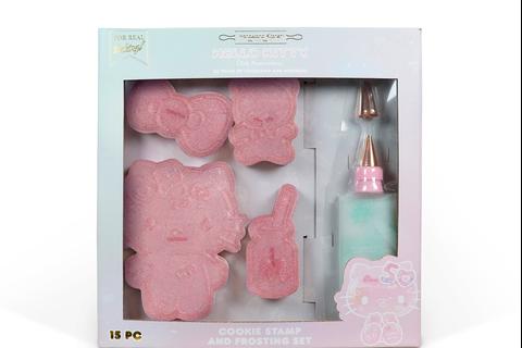 Hello Kitty 50th Anniversary Cookie Stamp and Frosting Set