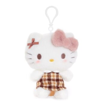 Hello Kitty Mascot Clip (Mocha Check Series)