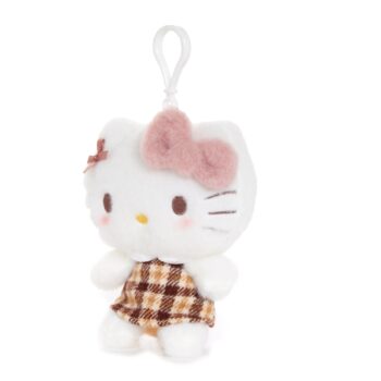 Hello Kitty Mascot Clip (Mocha Check Series)