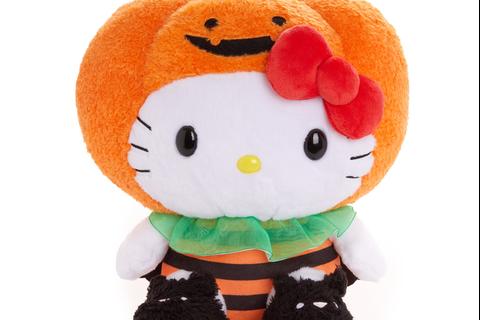 Hello Kitty 10" Pumpkin Halloween Plush