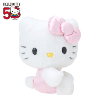 Hello Kitty 50th Anniv. Plush Mascot (Pink Quilted)