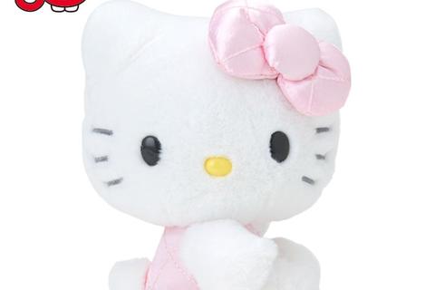 Hello Kitty 50th Anniv. Plush Mascot (Pink Quilted)