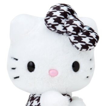 Hello Kitty 50th Anniv. Plush Mascot (Black Houndstooth)