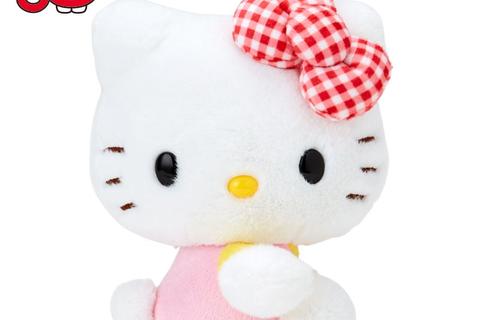 Hello Kitty 50th Anniv. Plush Mascot (Red Gingham Bow)