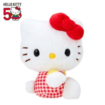 Hello Kitty 50th Anniv. Plush Mascot (Red Gingham)