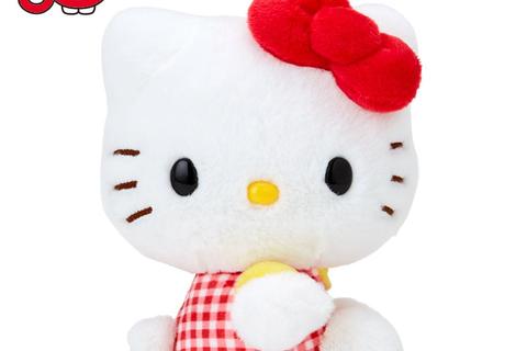 Hello Kitty 50th Anniv. Plush Mascot (Red Gingham)