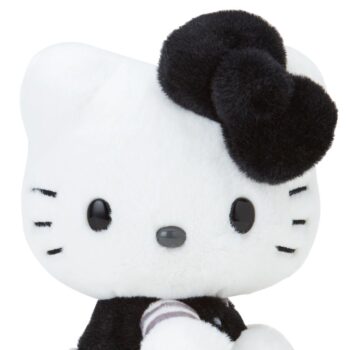 Hello Kitty 50th Anniv. Plush Mascot (Black Monochrome)