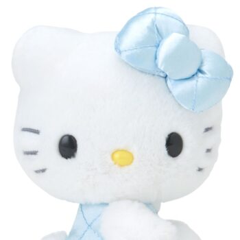 Hello Kitty 50th Anniv. Plush Mascot (Quilted Blue)