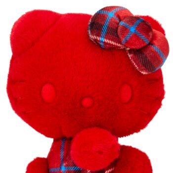 Hello Kitty 50th Anniv. Plush Mascot (Red Tartan)