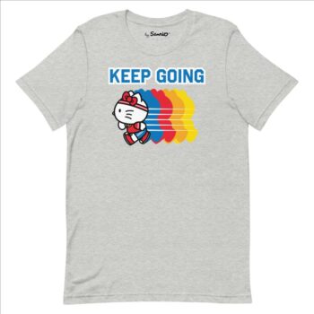 Hello Kitty Keep Going T-Shirt (Athletic Heather)