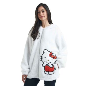 Hello Kitty Cozy Sherpa Zip Lounge Hoodie