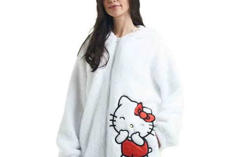 Hello Kitty Cozy Sherpa Zip Lounge Hoodie