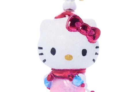 Hello Kitty x Christopher Radko Handmade Glass Ornament (Aspen Adventure)