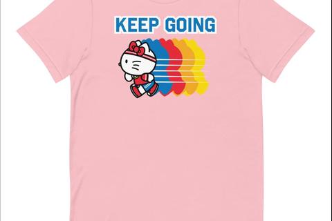 Hello Kitty Keep Going T-Shirt (Pink)