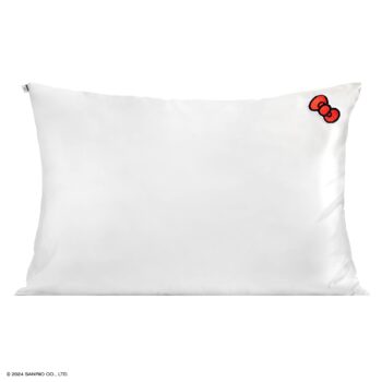 Hello Kitty x Kitsch Bow Pillowcase (Solid Ivory)