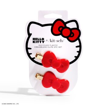 Hello Kitty x Kitsch Bow Creaseless 2pc Clip Set