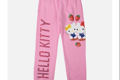 Hello Kitty x Dumbgood Pink Sweatpants (50th Anniv.)