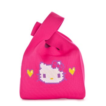 Hello Kitty Pink Knit Shopper Bag (Retro Pixel Series)