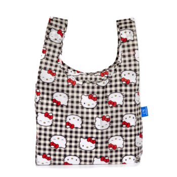 Hello Kitty x Baggu 50th Anniversary Standard Baggu (Black Gingham)