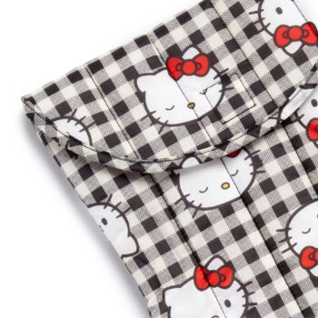 Hello Kitty x Baggu 50th Anniversary Puffy Laptop Sleeve (Black Gingham)