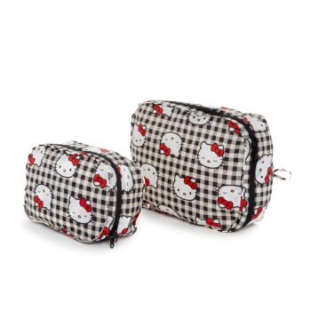 Hello Kitty x Baggu 50th Anniversary Packing Cube Set (Black Gingham)