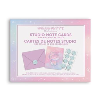 Hello Kitty x Studio Oh! 50th Anniversary 25-Pc Note Cards & Wax Seals Set