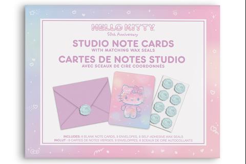 Hello Kitty x Studio Oh! 50th Anniversary 25-Pc Note Cards & Wax Seals Set