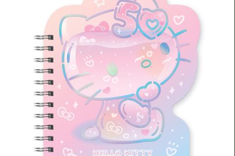 Hello Kitty x Studio Oh! 50th Anniversary Die-Cut Spiral Notebook